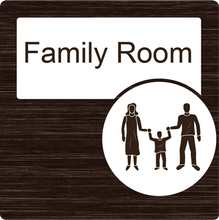 Load image into Gallery viewer, Dementia Friendly Family Room Door Sign
