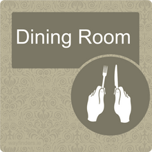 Load image into Gallery viewer, Dementia Friendly Dining Room Door Sign
