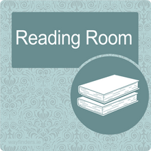 Load image into Gallery viewer, Nursing Home Dementia Friendly Sign Room Sign Reading Room Blue
