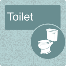 Load image into Gallery viewer, Care Home Dementia Friendly Sign Toilet Door Sign Blue
