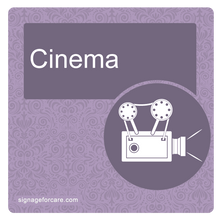 Load image into Gallery viewer, Dementia Sign - Heather Purple Door
