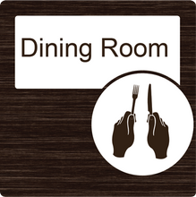 Load image into Gallery viewer, Dementia Friendly Dining Room Door Sign
