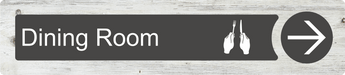 Dementia Friendly Dining Room Directional Sign