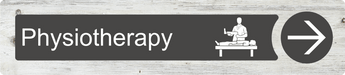 Dementia Friendly Physiotherapy Directional Sign