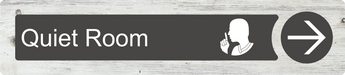 Dementia Friendly Quiet Room Directional Sign