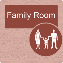 Load image into Gallery viewer, Dementia Friendly Family Room Door Sign
