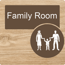 Load image into Gallery viewer, Dementia Friendly Family Room Door Sign
