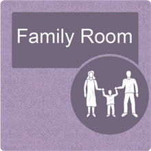 Load image into Gallery viewer, Dementia Friendly Family Room Door Sign
