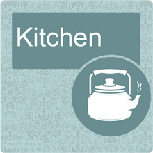 Load image into Gallery viewer, Dementia Friendly Signage Kitchen Door Sign Blue
