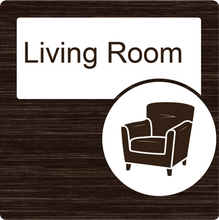 Load image into Gallery viewer, Dementia Friendly Living Room Door Sign
