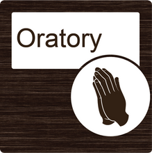 Load image into Gallery viewer, Dementia Friendly Oratory Door Sign
