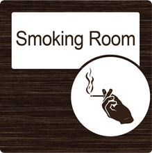 Load image into Gallery viewer, Dementia Friendly Smoking Room Door Sign
