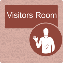 Load image into Gallery viewer, Dementia Friendly Visitors Room Door Sign
