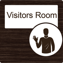 Load image into Gallery viewer, Dementia Friendly Visitors Room Door Sign
