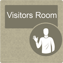 Load image into Gallery viewer, Dementia Friendly Visitors Room Door Sign
