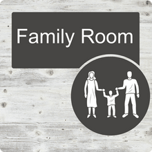 Load image into Gallery viewer, Dementia Friendly Family Room Door Sign
