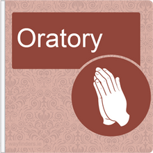 Load image into Gallery viewer, Dementia Friendly Projecting Oratory Sign
