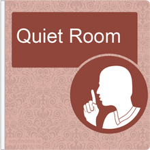 Load image into Gallery viewer, Dementia Friendly Projecting Quiet Room Sign
