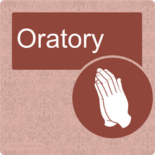 Load image into Gallery viewer, Nursing Home Dementia Friendly Door Sign Oratory
