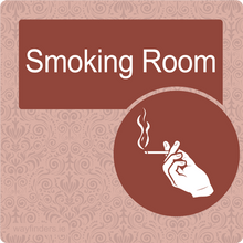 Load image into Gallery viewer, Nursing Home Dementia Friendly Door Sign Smoking Room
