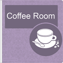 Load image into Gallery viewer, Dementia Friendly Projecting Coffee Room Sign
