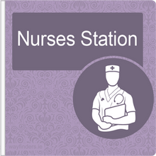 Load image into Gallery viewer, Dementia Friendly Projecting Nurses Station Sign
