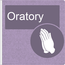Load image into Gallery viewer, Dementia Friendly Projecting Oratory Sign
