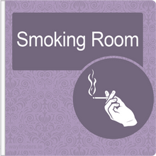 Load image into Gallery viewer, Dementia Friendly Projecting Smoking Room Sign
