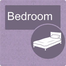 Load image into Gallery viewer, Nursing Home Dementia Friendly Door Sign Bedroom
