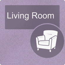 Load image into Gallery viewer, Nursing Home Dementia Friendly Door Sign Living Room
