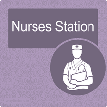 Load image into Gallery viewer, Nursing Home Dementia Friendly Door Sign Nurses Station
