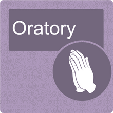 Load image into Gallery viewer, Nursing Home Dementia Friendly Door Sign Oratory
