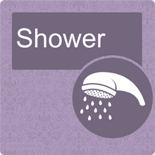 Load image into Gallery viewer, Nursing Home Dementia Friendly Door Sign Shower Room
