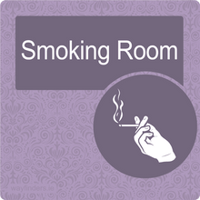 Load image into Gallery viewer, Nursing Home Dementia Friendly Door Sign Smoking Room

