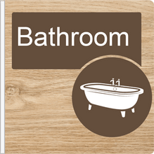 Load image into Gallery viewer, Dementia Friendly Projecting BathroomSign
