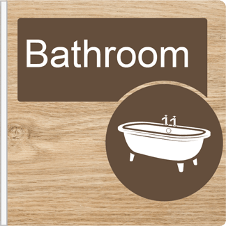 Dementia Friendly Projecting BathroomSign
