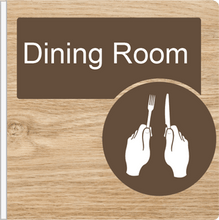 Load image into Gallery viewer, Dementia Friendly Projecting Dining Room Sign
