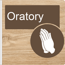 Load image into Gallery viewer, Dementia Friendly Projecting Oratory Sign
