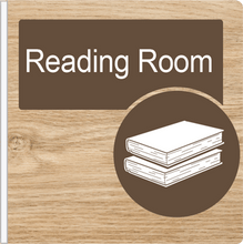 Load image into Gallery viewer, Dementia Friendly Projecting Reading Room Sign

