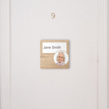 Load image into Gallery viewer, Dementia Friendly Signage Personalised Room Sign Oak
