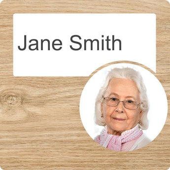 Dementia Friendly Signage Personalised Door Sign Oak