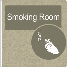 Load image into Gallery viewer, Dementia Friendly Projecting Smoking Room Sign
