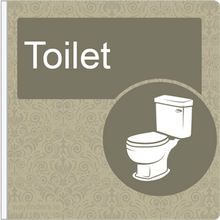 Load image into Gallery viewer, Dementia Friendly Projecting Toilet Sign
