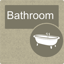 Load image into Gallery viewer, Dementia Friendly Bathroom Door Sign
