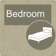 Load image into Gallery viewer, Dementia Friendly Bedroom Door Sign
