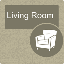 Load image into Gallery viewer, Dementia Friendly Living Room Door Sign
