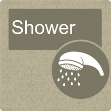 Load image into Gallery viewer, Dementia Friendly Shower Door Sign
