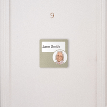 Load image into Gallery viewer, Dementia Friendly Signage Personalised Room Sign Brown
