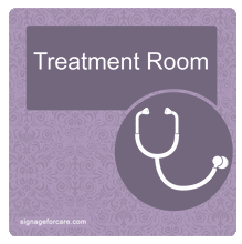 Load image into Gallery viewer, Dementia Sign - Heather Purple Door
