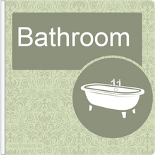 Load image into Gallery viewer, Dementia Friendly Projecting Bathroom Sign
